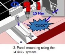3. Panel mounting using the »Click« system