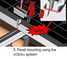 5. Panel mounting using the »Click« system