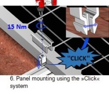 6. Panel mounting using the »Click« system1